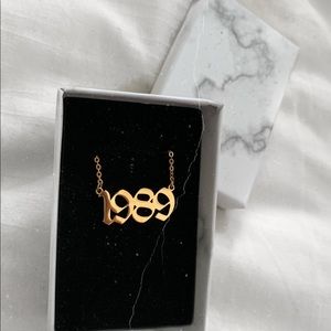 Old English Personalized Year Necklace 🖤